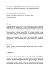 Page 1, Biomedical Semantic Similarity