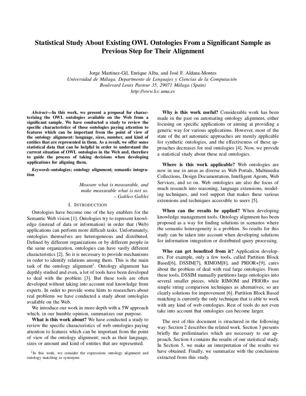 Page 1 of 6, Existing OWL Ontologies