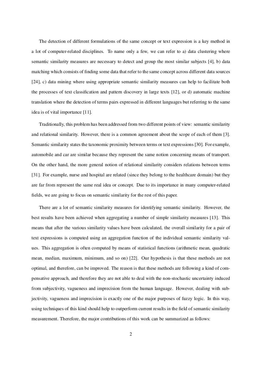 Page 2 of 27, Fuzzy Aggregation Semantic Similarity