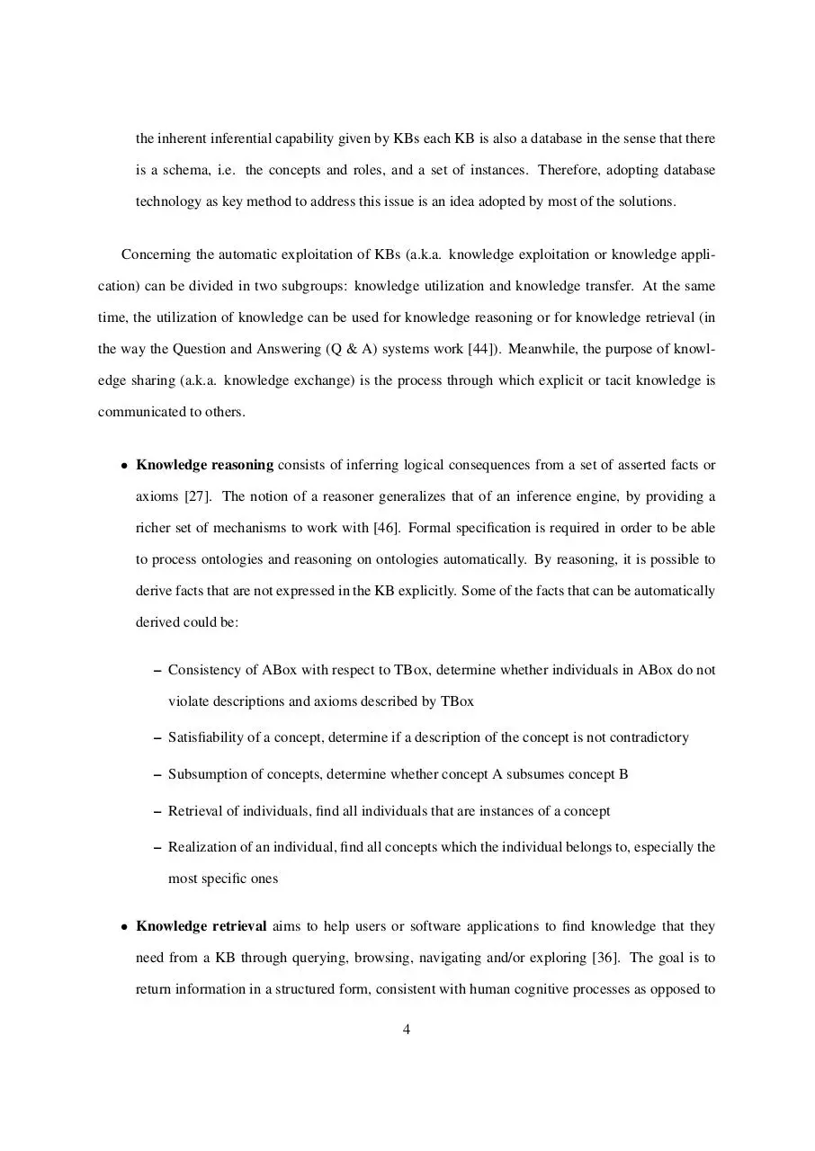 Page 4 of 22, Knowledge Base Management
