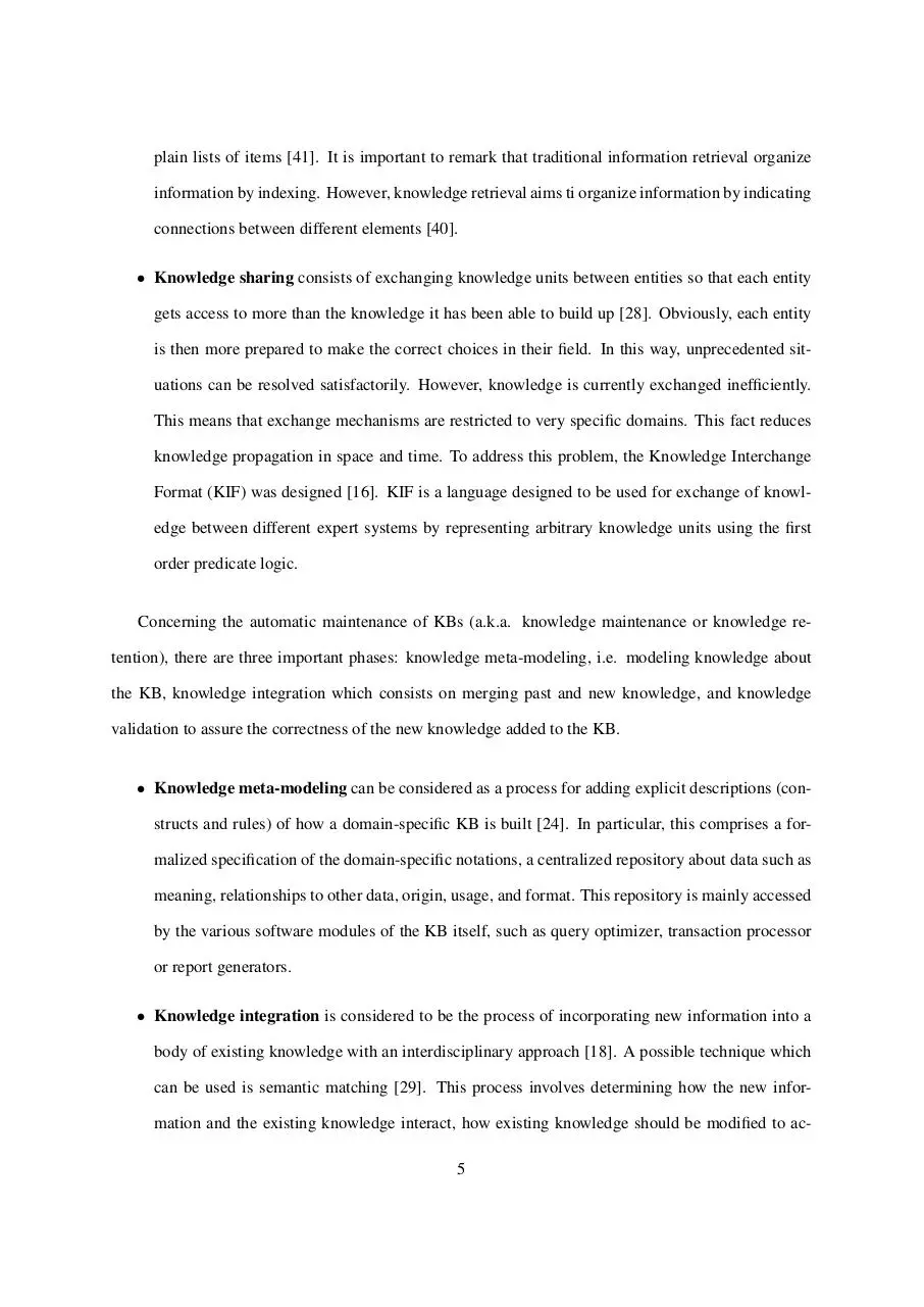 Page 5 of 22, Knowledge Base Management