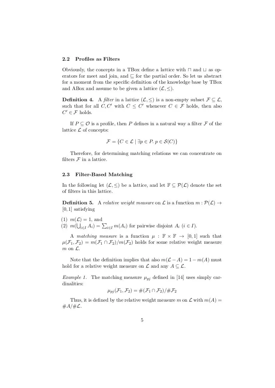 Page 5 of 14, Matching Knowledge Bases
