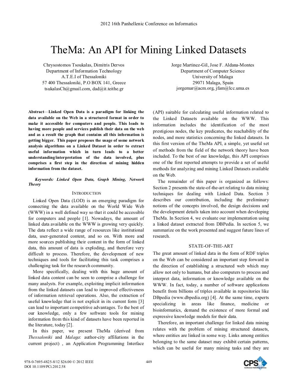 Page 1 of 5, Mining Linked Data