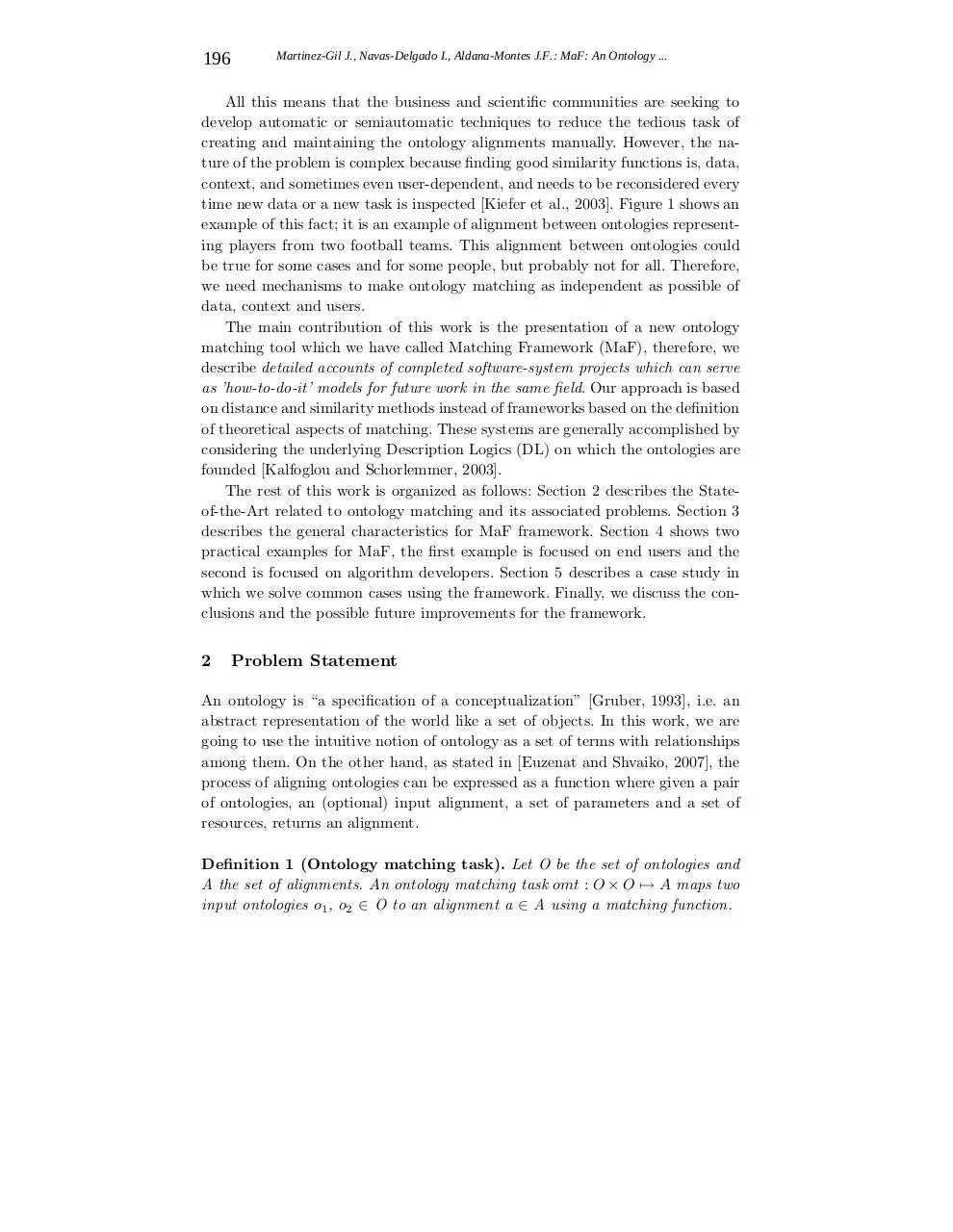Page 3 of 24, Ontology Matching Framework