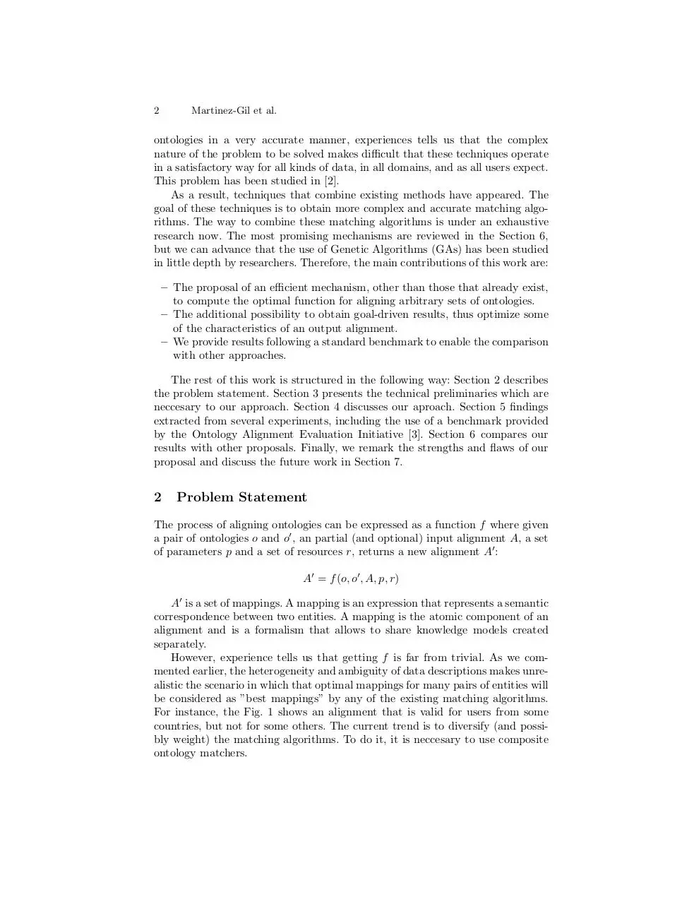 Page 2 of 15, Ontology Matching Genetic Algorithms