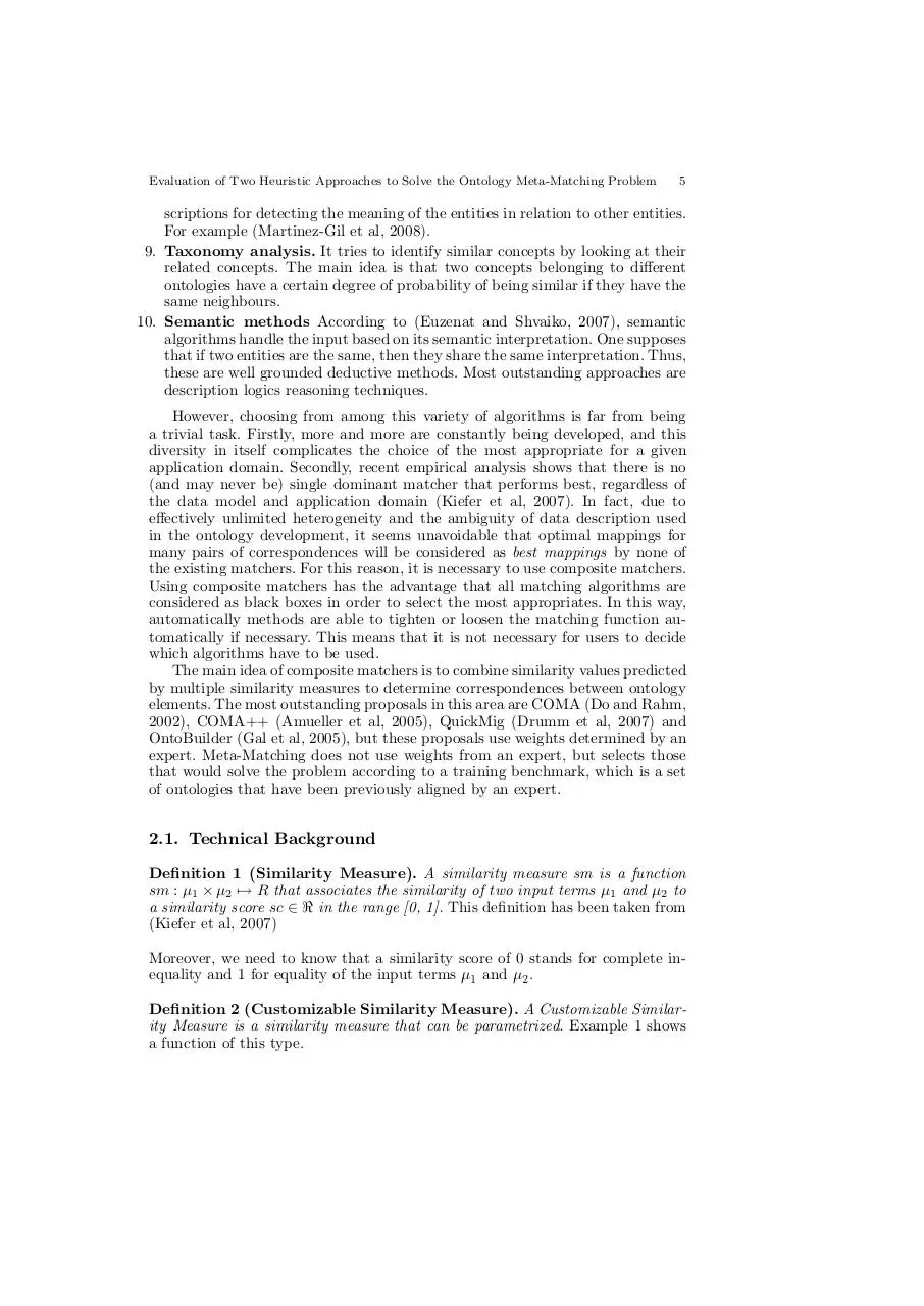 Page 5 of 24, Ontology Matching Heuristic