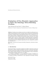 Page 1, Ontology Matching Heuristic