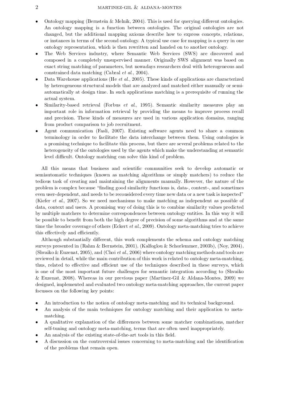 Page 2 of 21, Ontology Meta Matching Survey