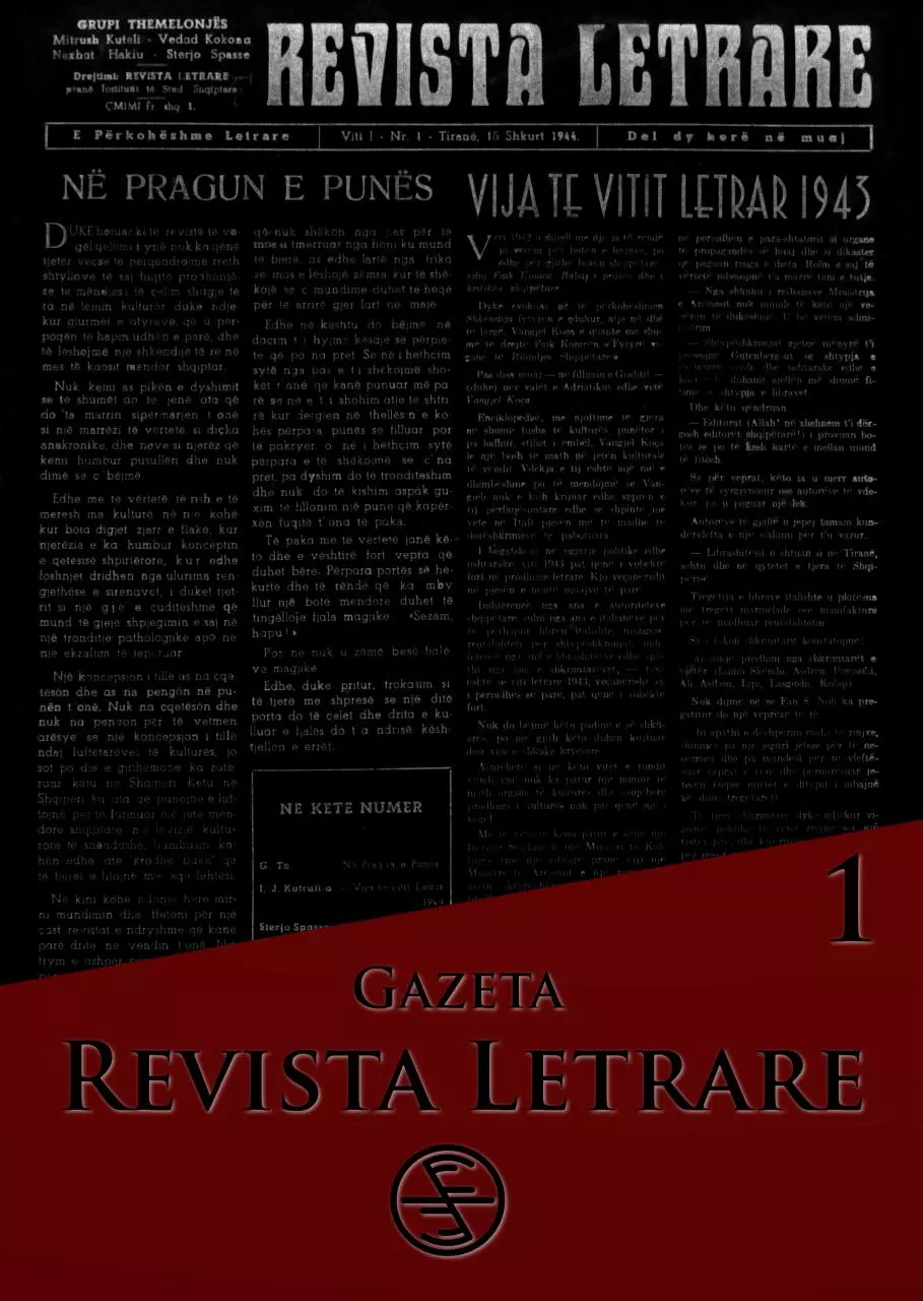 Page 1 of 63, Revista Letrare 1