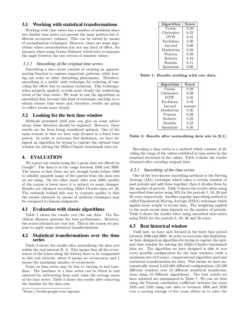 Page 3 of 4, Semantic Similarity Human Literature