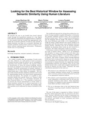 Page 1, Semantic Similarity Human Literature