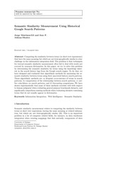 Page 1, Semantic Similarity Using Google