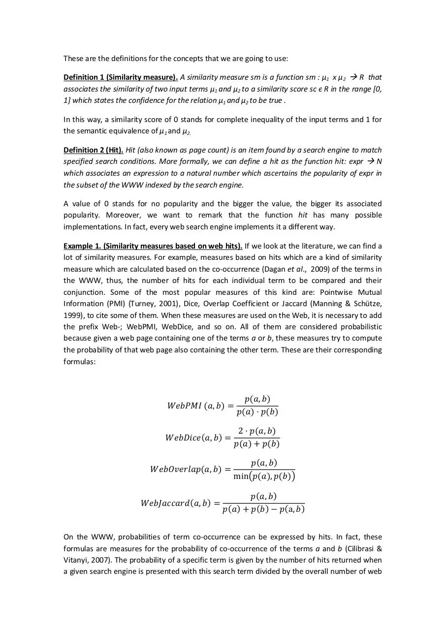 Page 5 of 16, Semantic Similarity Using Search Engines