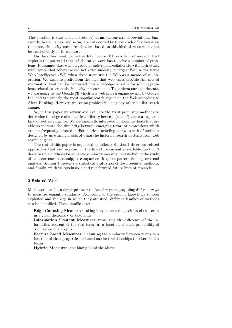 Page 2 of 11, Semantic Similarity Web Intelligence