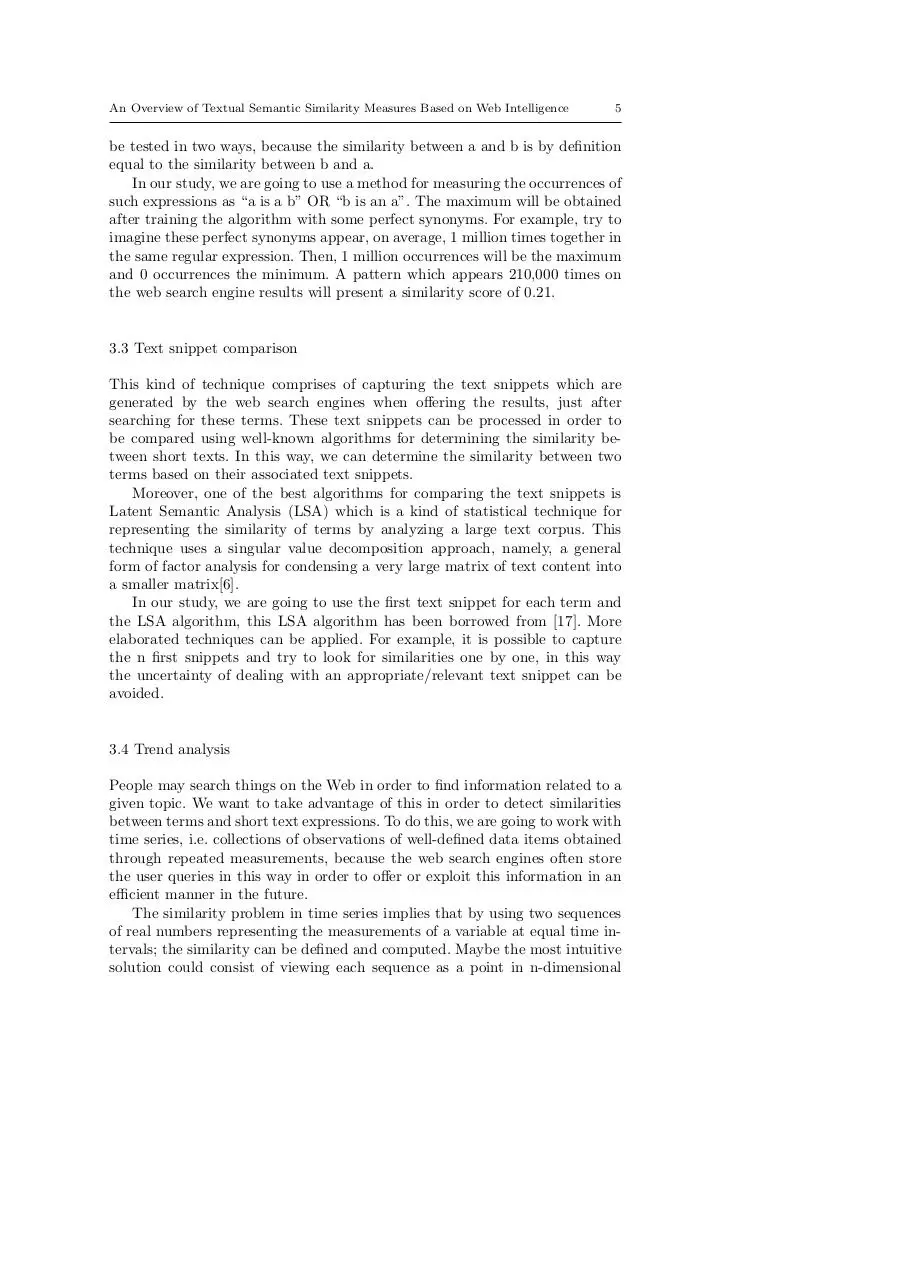 Page 5 of 11, Semantic Similarity Web Intelligence