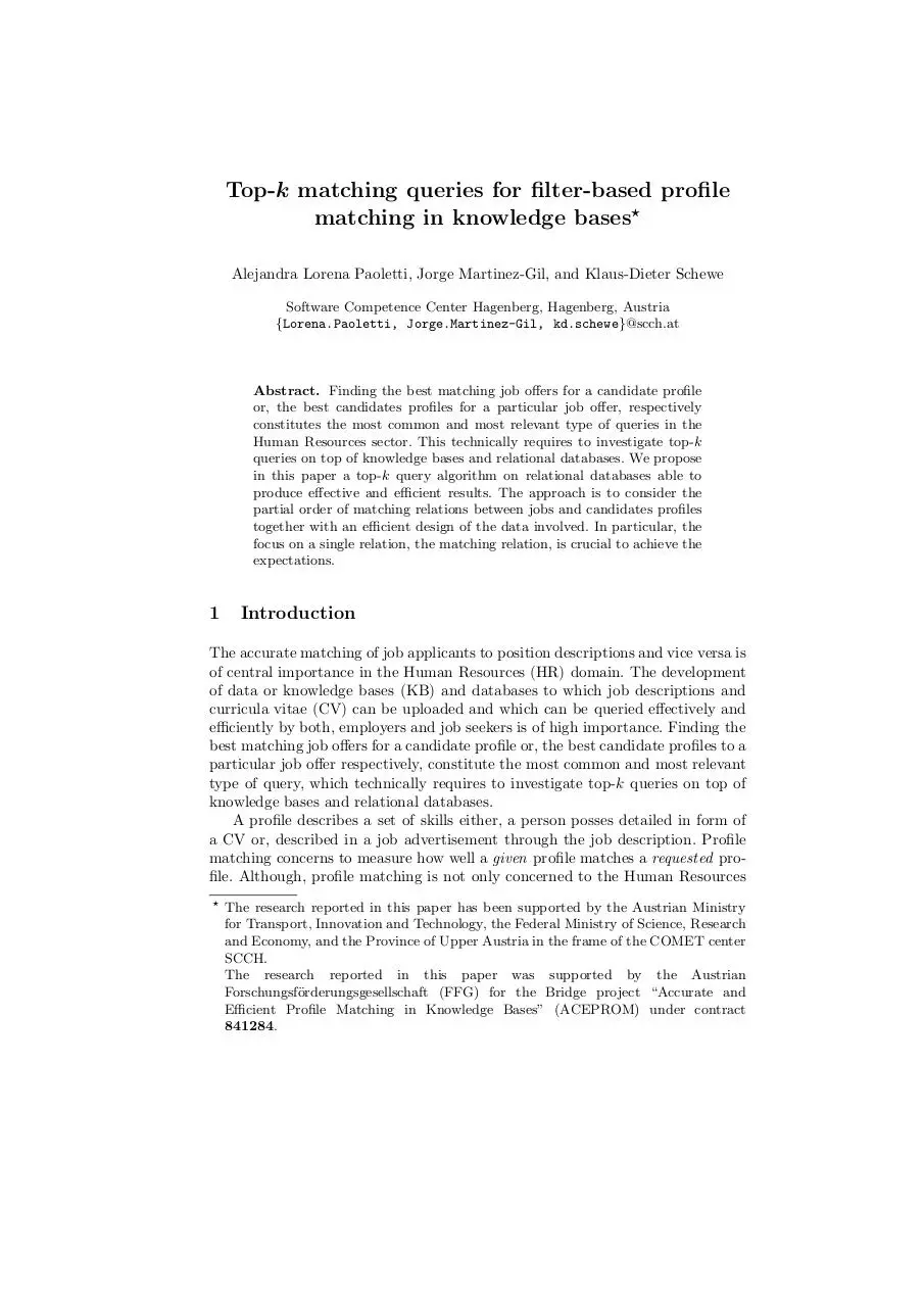Page 1 of 15, Top K Queries