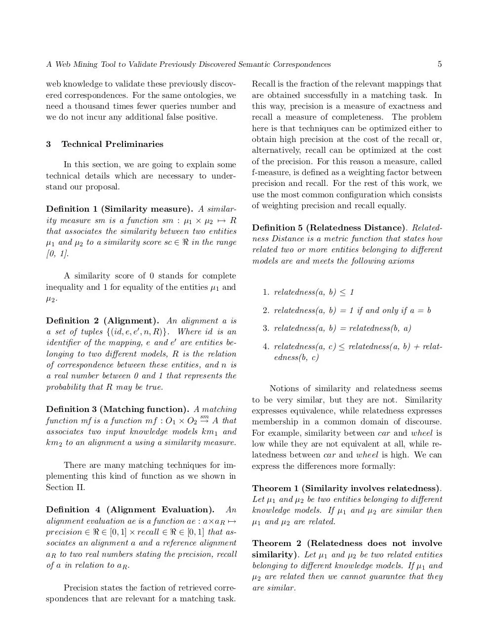 Page 5 of 17, Validation Semantic Correspondences
