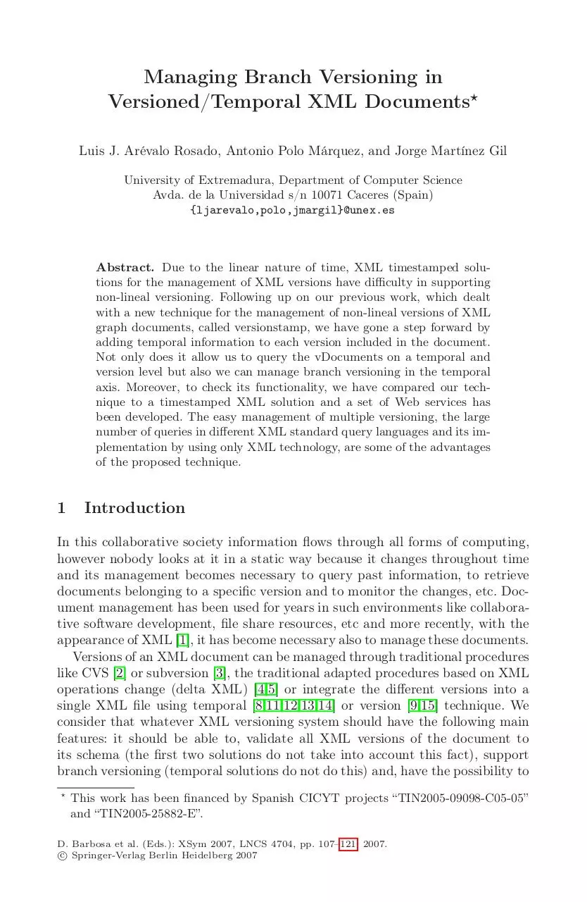 Page 1 of 15, Versioning XML Documents