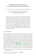 Page 1, Versioning XML Documents