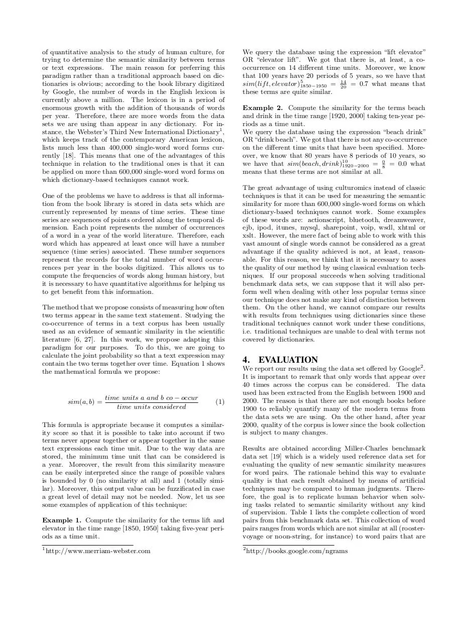 Page 3 of 7, Word Co Occurrence Literature