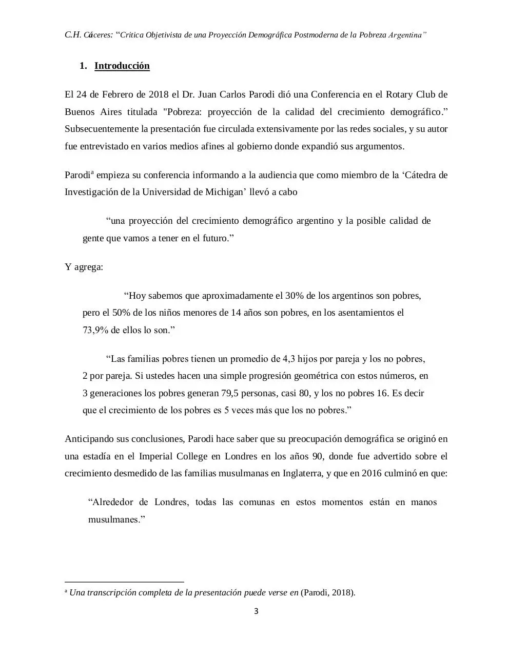 Page 3 of 17, Critica Objetivista de una Proyección Postmoderna