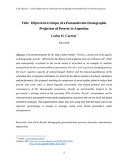 Page 2, Critica Objetivista de una Proyección Postmoderna