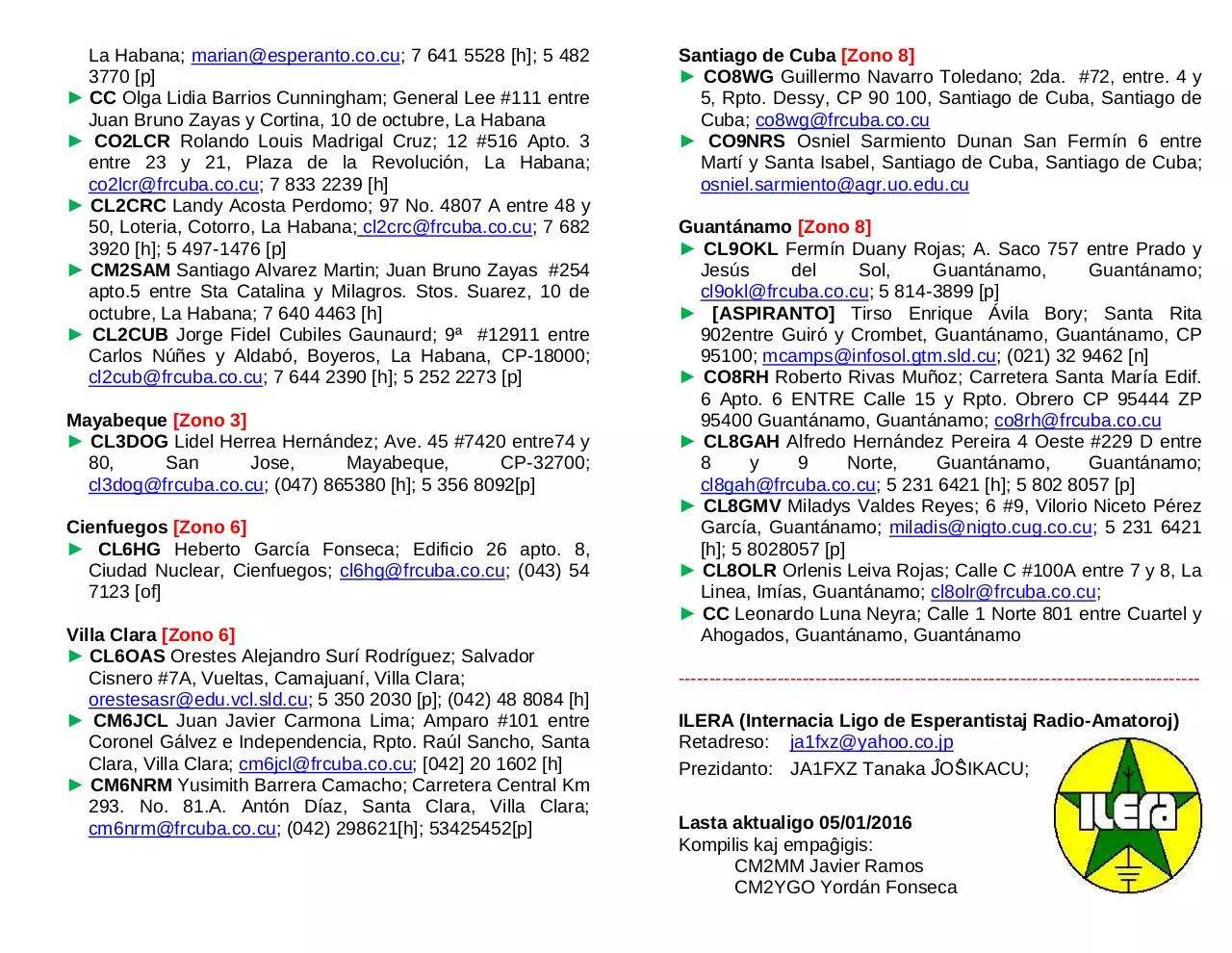 Page 2 of 2, Adresaro KLERA 2016 [por printi]