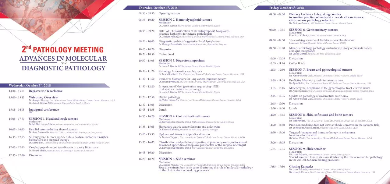 Page 2 of 2, 2826 Pathology Meeting program