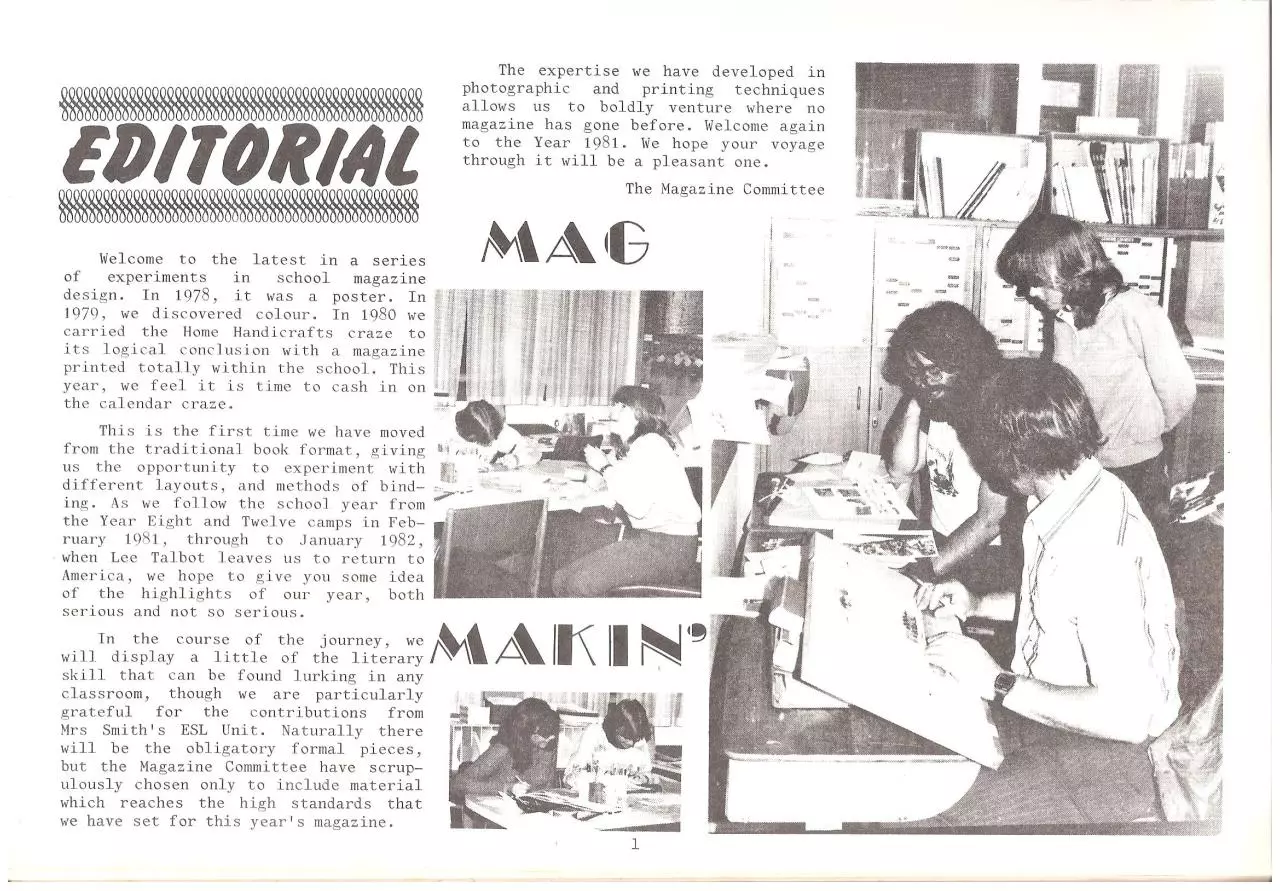 Page 3 of 43, Marden High Magazine 1981