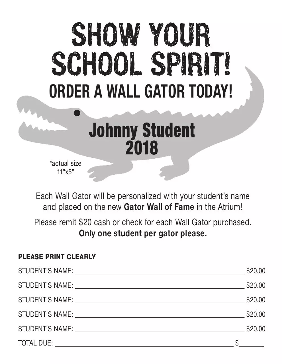 Page 1 of 1, 2018wallgatororderform