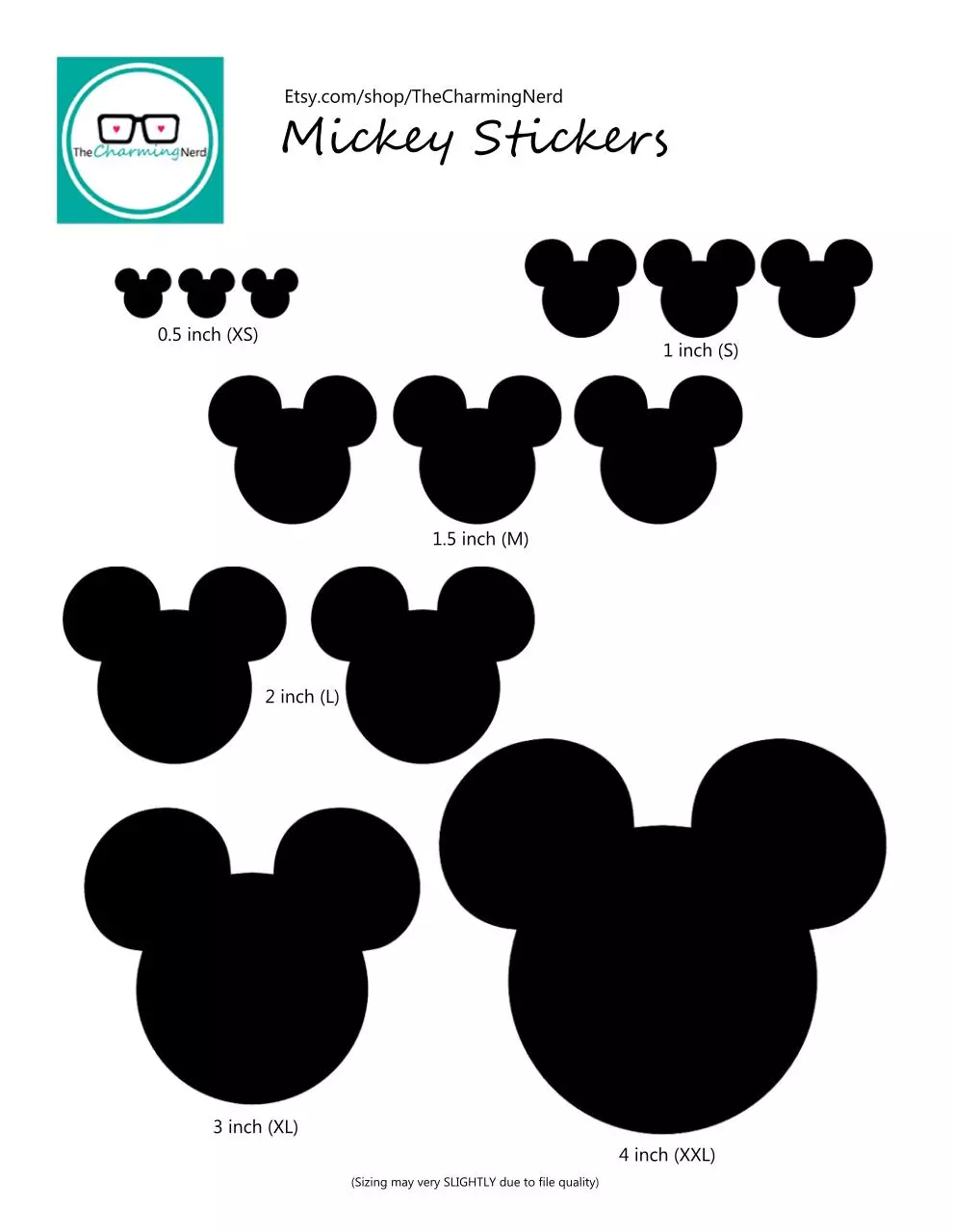 Page 1 of 1, Mickey Stickers