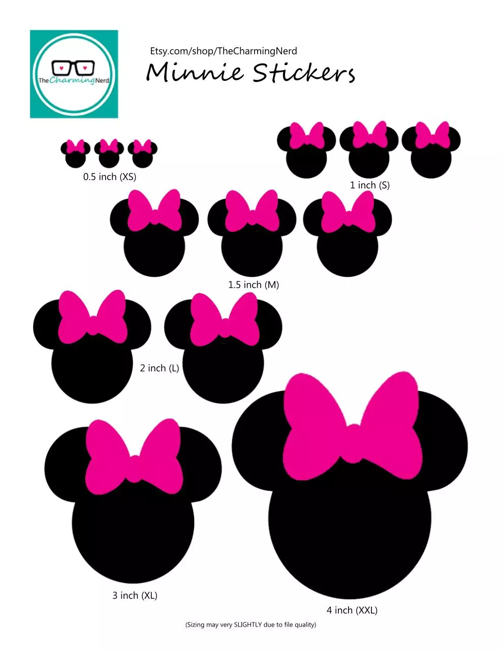 Page 1 of 1, Minnie Stickers