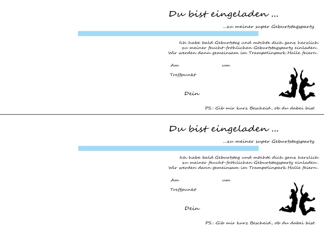 Page 1 of 1, Geburtstagskarte innen
