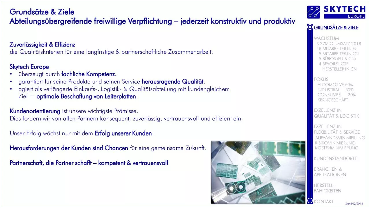 Page 2 of 16, SKYTECH EUROPE GmbH COMPANY PRESENTATION GERMAN