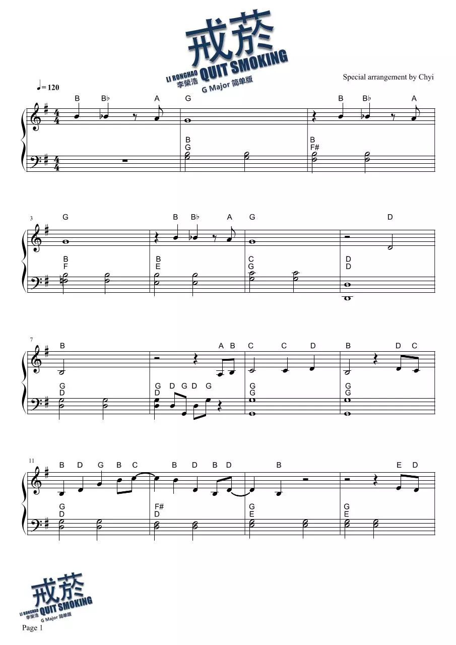 Page 1 of 8, JieYan Gmajor