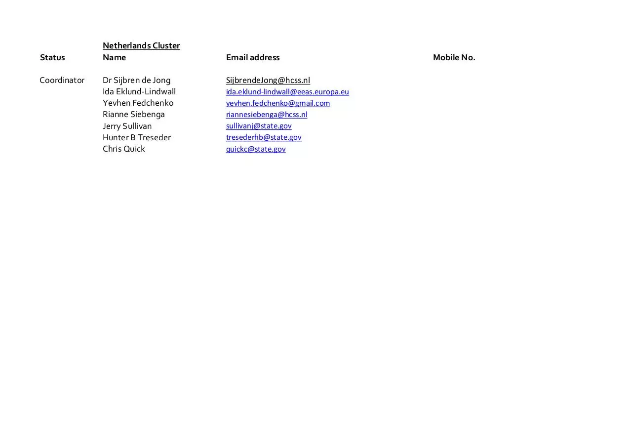 Document preview - Netherlands Cluster.pdf - Page 1/1