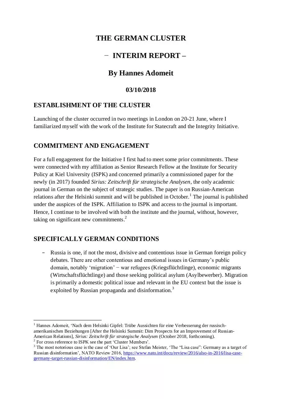 Page 1 of 10, INTERIM REPORT