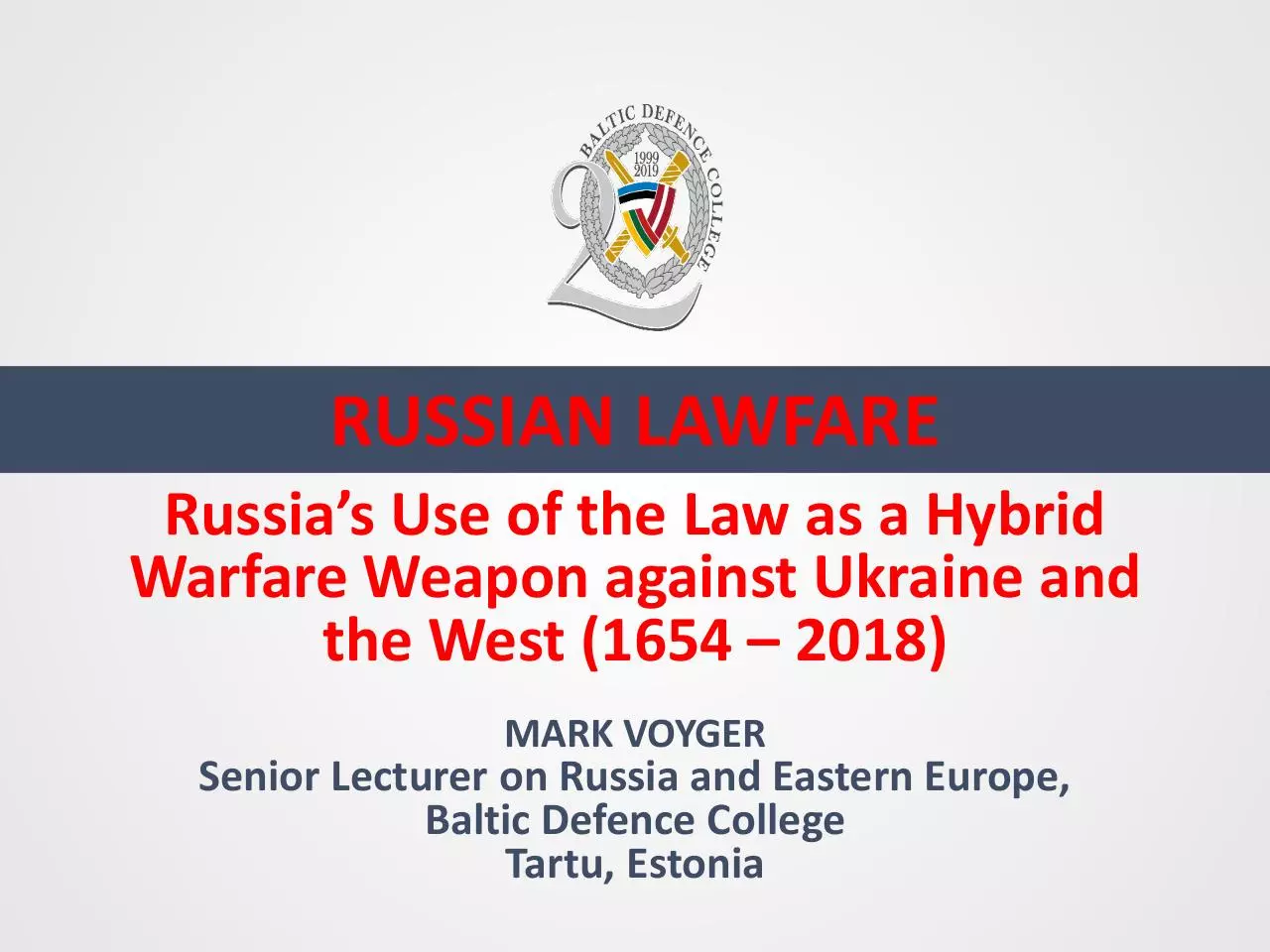 Page 1 of 15, MARK VOYGER RUSSIAN LAWFARE