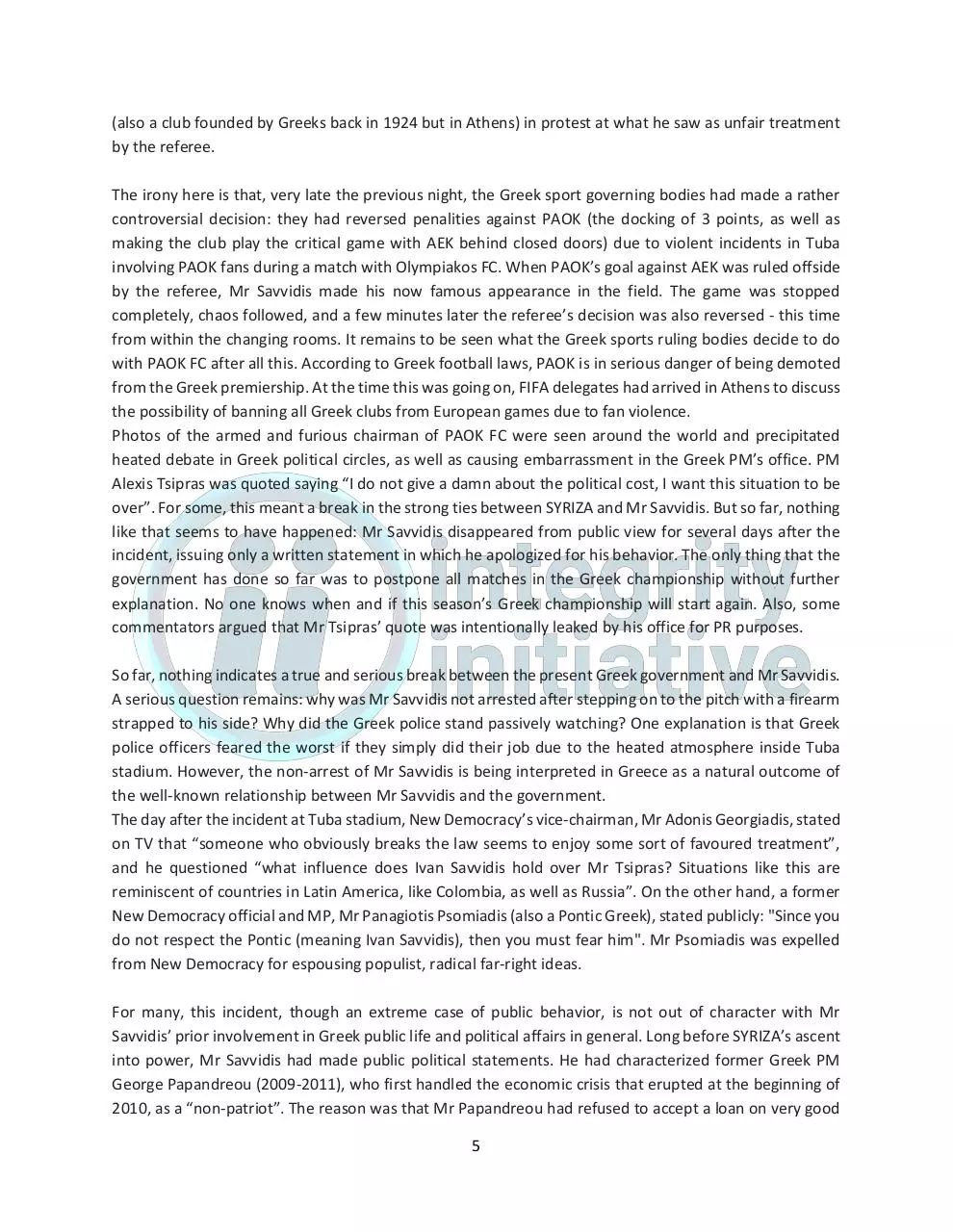 Page 5 of 8, Russian Influence in Greece [FINAL]