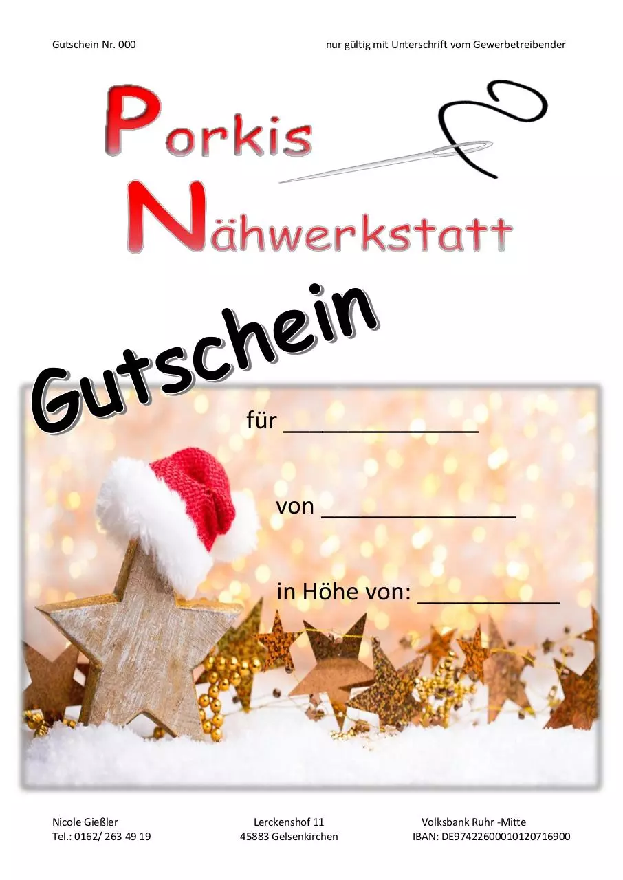 Document preview - Gutschein Weihnachten.pdf - Page 1/1
