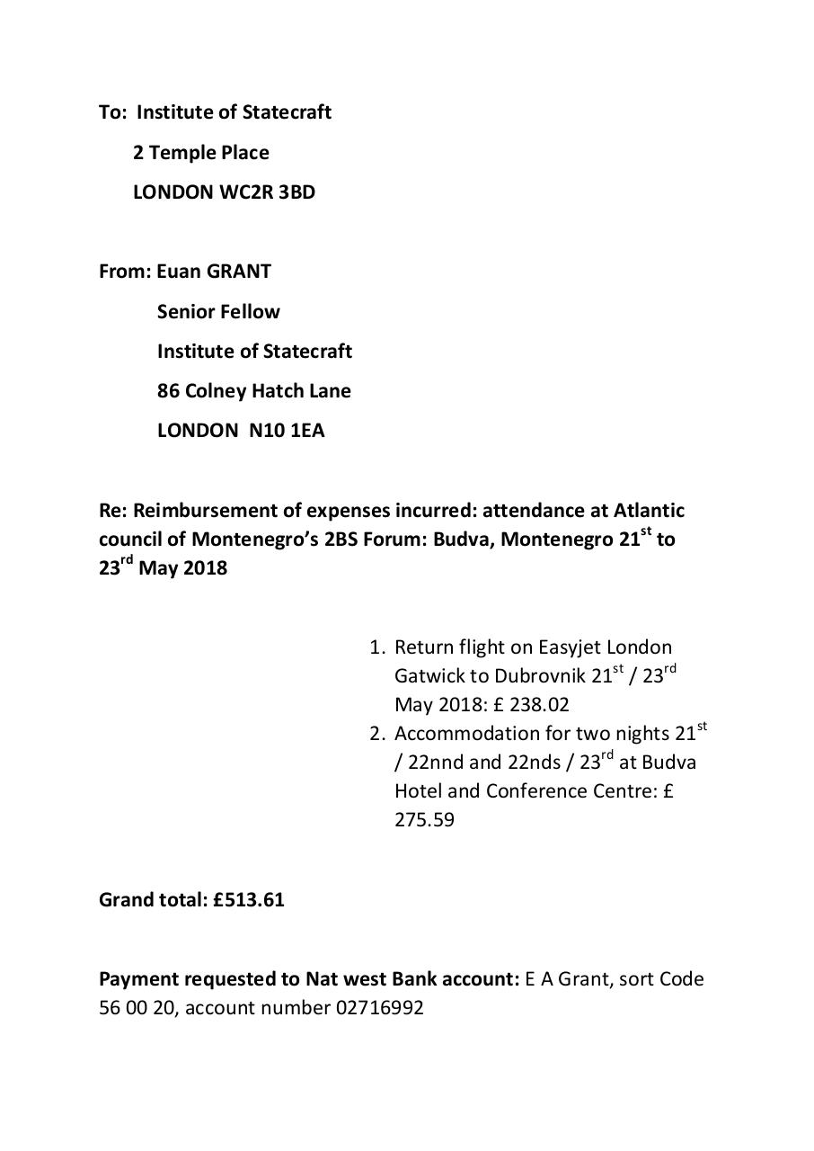 Document preview Euan Grant expenses Invoice 2BS May  2018.pdf - page 1/2