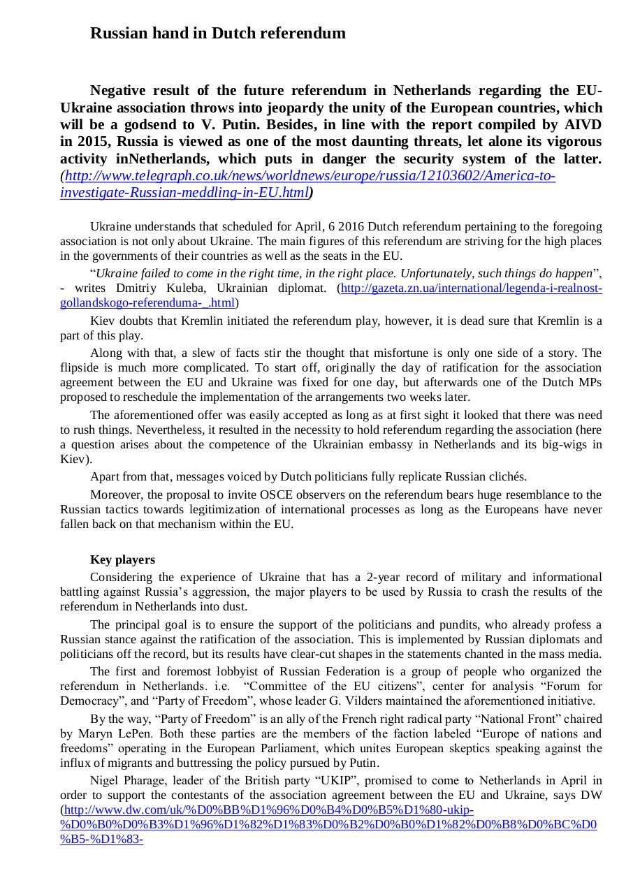 Document preview Russian hand in Dutch referendum.pdf - page 1/3
