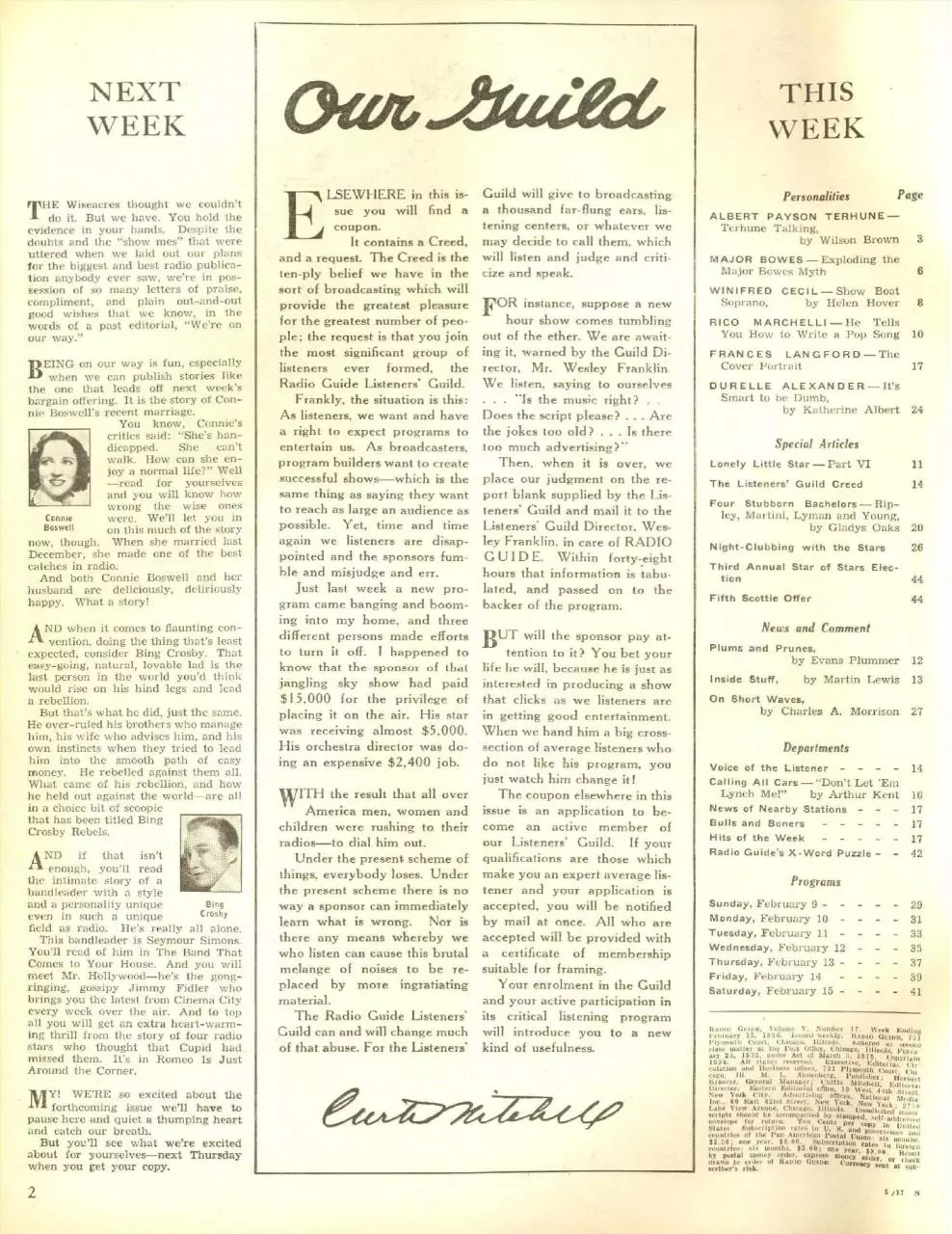Page 2 of 40, 1936 02 15 radio guide