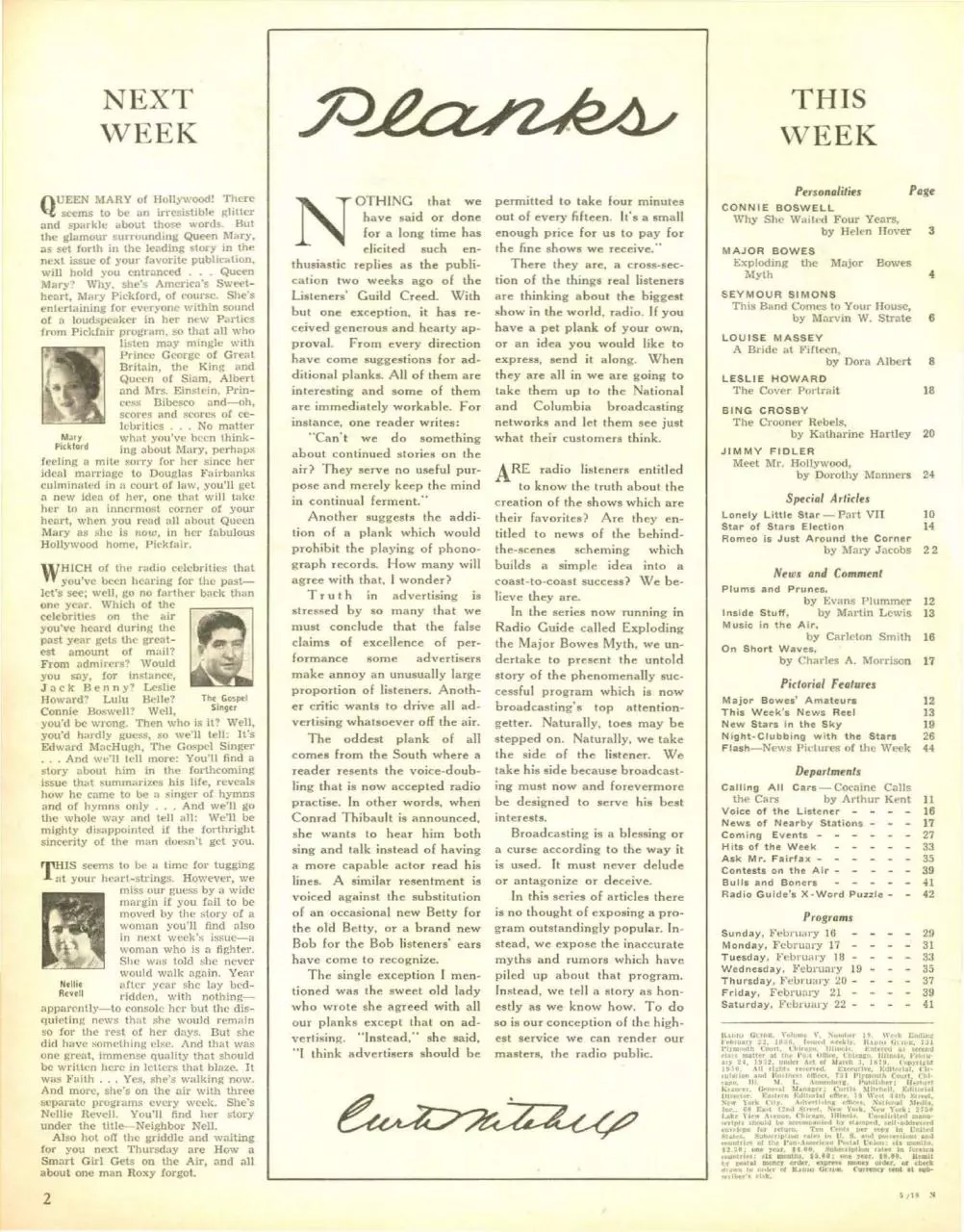 Page 2 of 44, 1936 02 22 radio guide