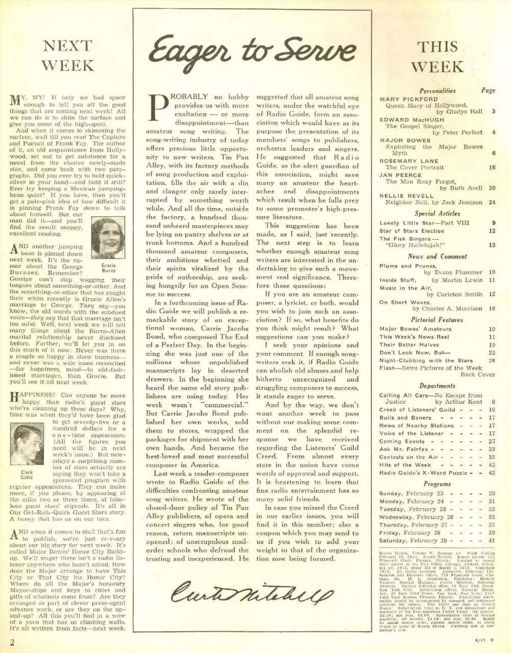 Page 2 of 40, 1936 02 29 radio guide