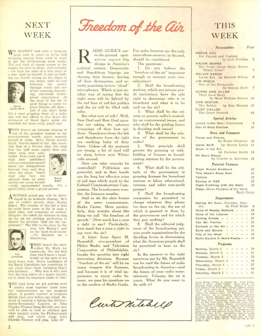 Page 2 of 41, 1936 03 07 radio guide