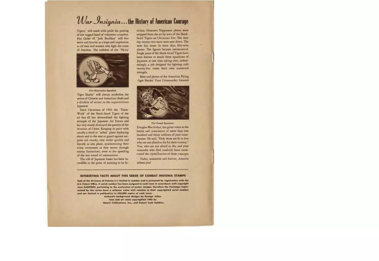 Page 3 of 20, 1942 war insignia stamp album cleveland press 03