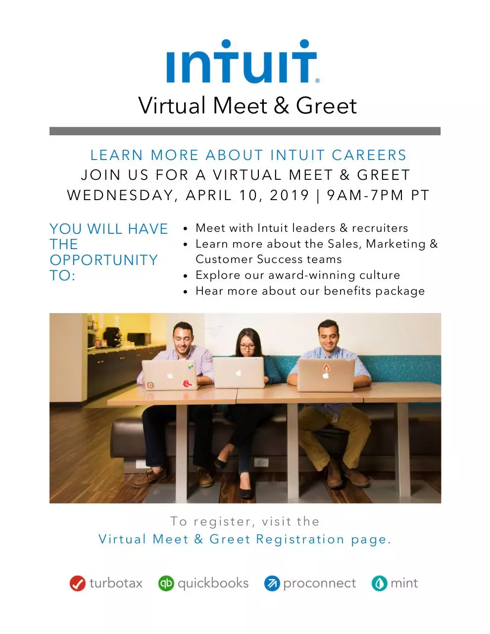 Page 1 of 1, Virtual Meet and Greet Poster with link