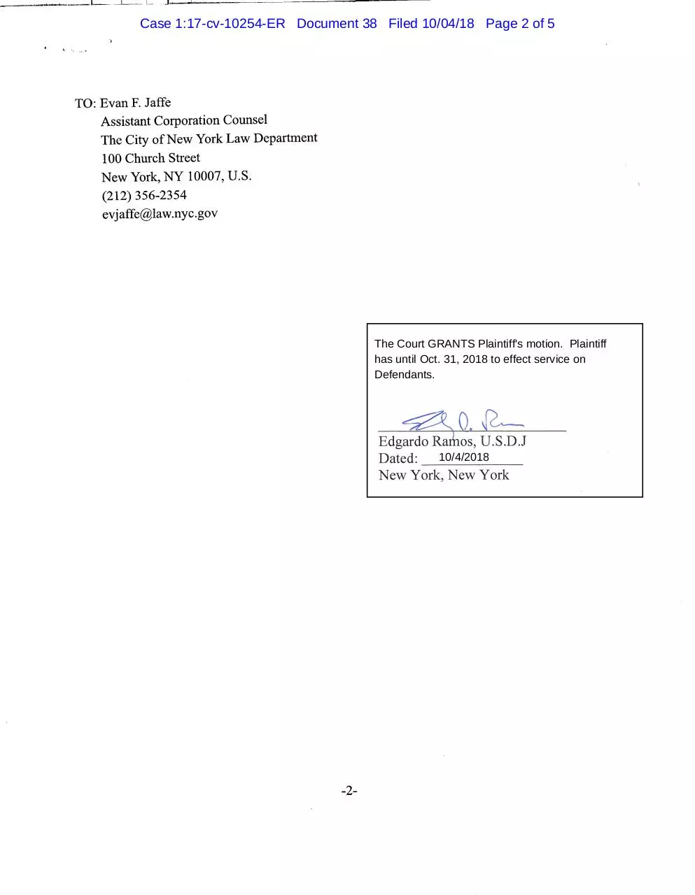 Page 2 of 5, Shepler.motion for extension of time