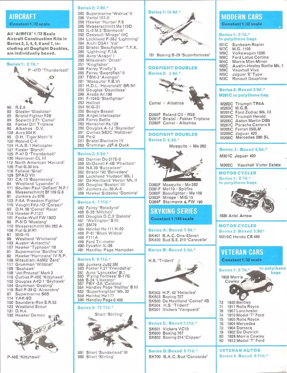 Page 2 of 4, Airfix 1968 Kit List